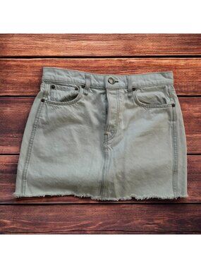RAG & BONE Light Wash Denim Skirt Size 28